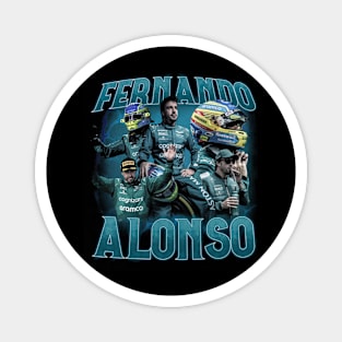 Fernando Alonso Collage Magnet